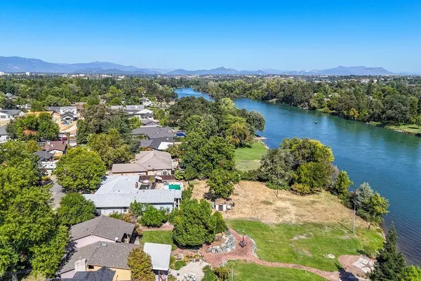 a view of a lake from a tree
