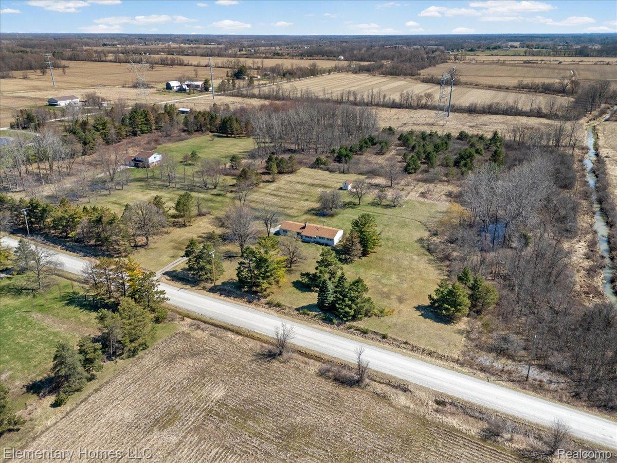 1650 Cove Road Goodells, MI 48027 - Photo 9 of 49 Aerial view of sparsely populated area with farmland