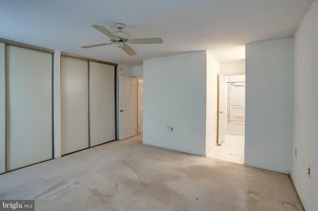 a view of an empty room