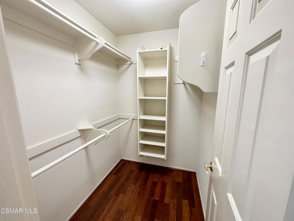 672 Indian Oak Lane, Unit 103 Oak Park, CA 91377 - Photo 19 of 34 a view of walk in closet with empty racks