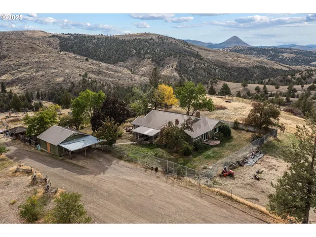 a view of city and mountain