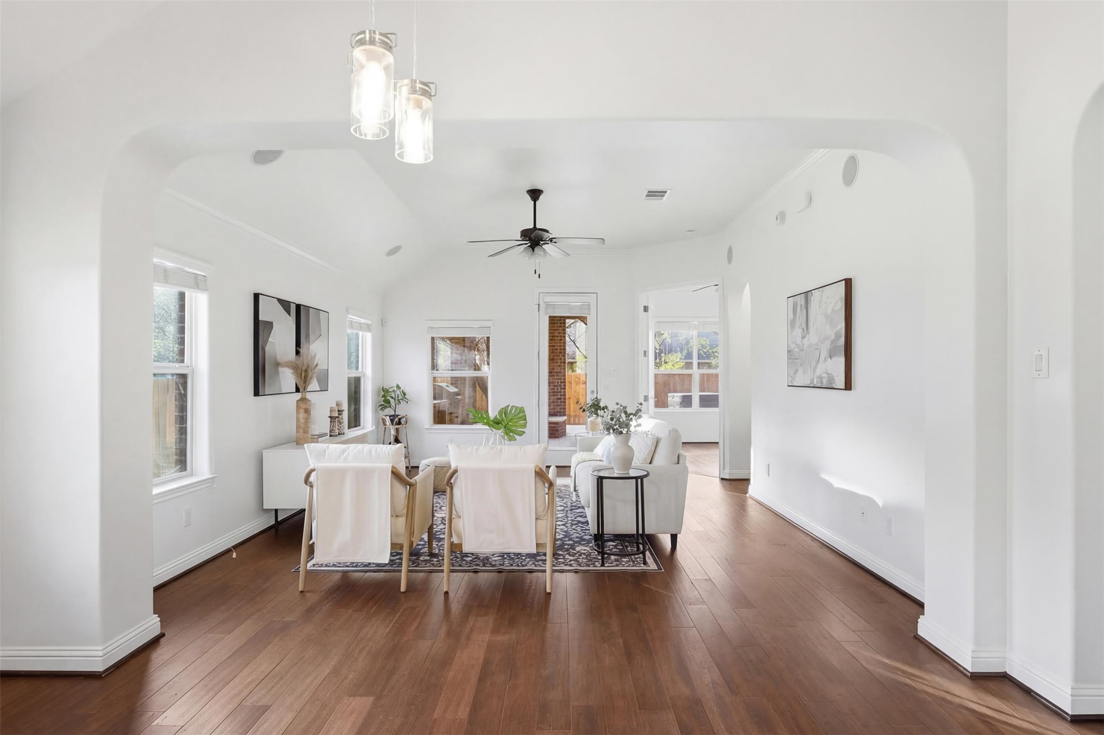 13600 Hymeadow Circle Austin, TX 78729 - Photo 16 of 34 a view of a dining room with furniture window and wooden floor