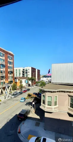 a view of a ocean with many windows