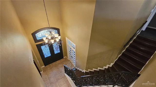 a view of balcony with furniture