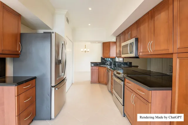 a view of an empty room