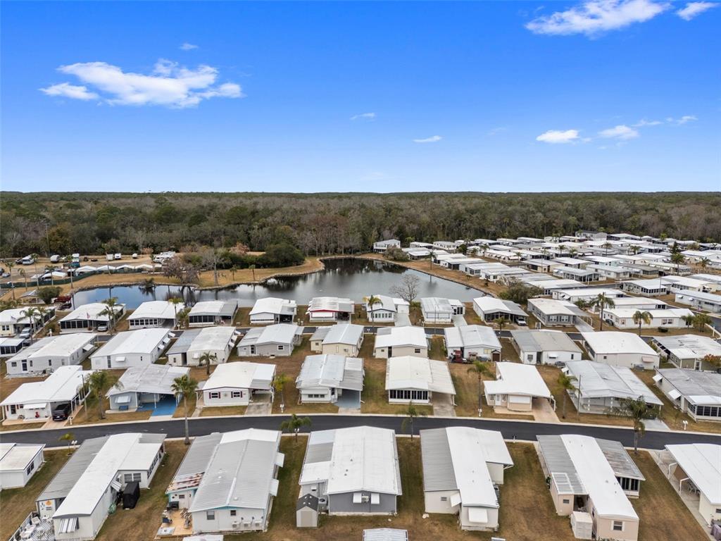 10810 Freedom Drive Port Richey, FL 34668 - Photo 45 of 65 an aerial view of residential houses with outdoor space