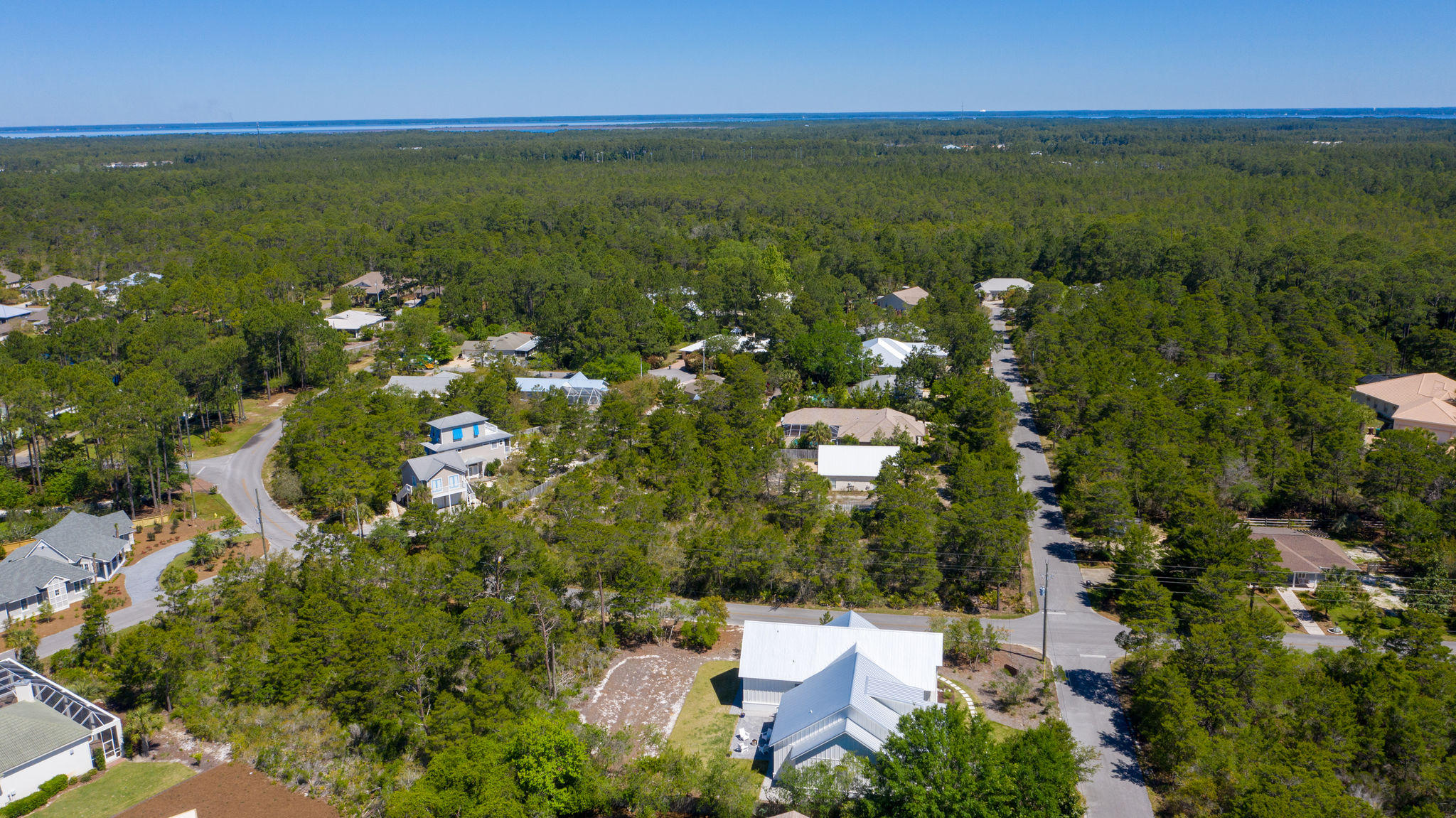 22 Brian Circle Santa Rosa Beach, FL 32459 - Photo 62 of 67 Aerial View - Eastern View with Bay