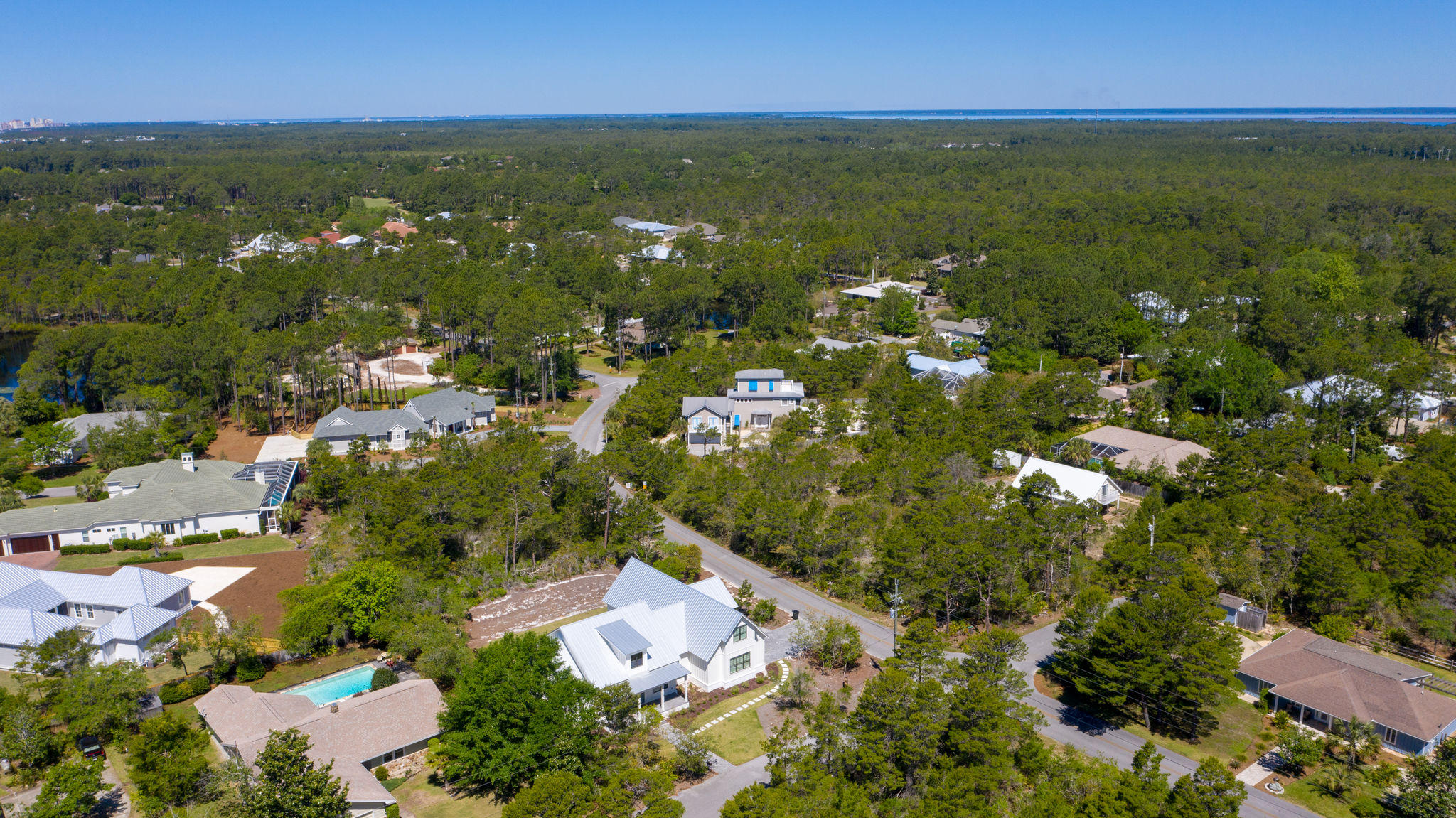 22 Brian Circle Santa Rosa Beach, FL 32459 - Photo 65 of 67 Aerial View - Western View with Bay