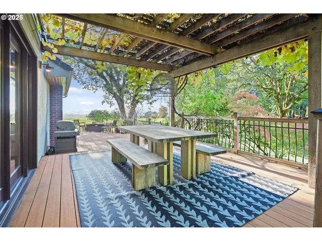 a view of an outdoor sitting area