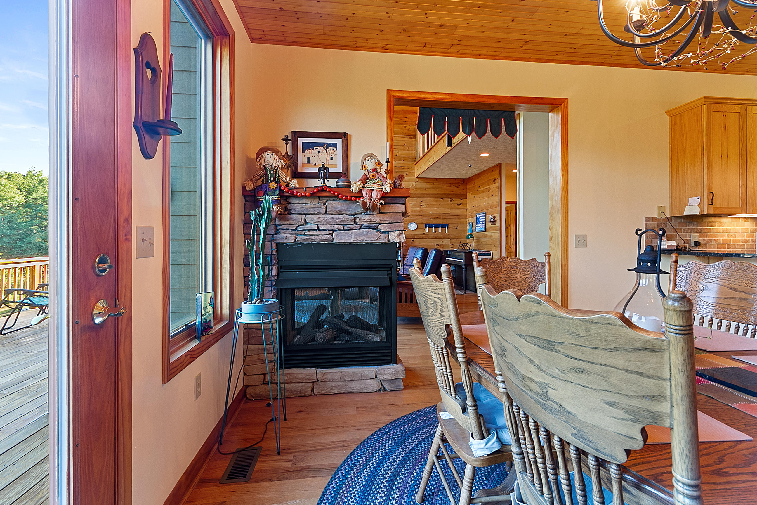 3950 Flatwoods Road Elliston, VA 24087 - Photo 37 of 94 a view of a dining room with furniture window and wooden floor