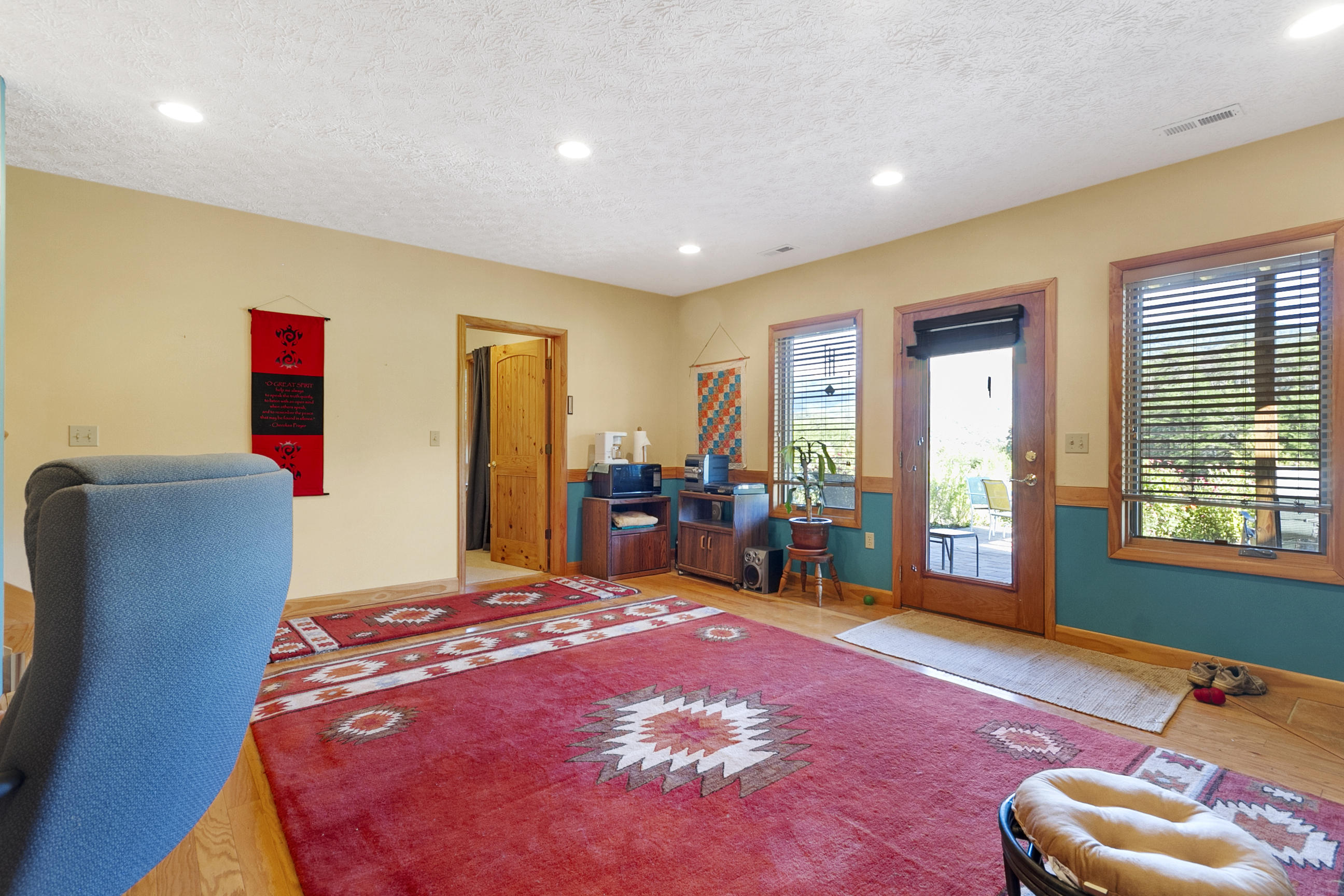 3950 Flatwoods Road Elliston, VA 24087 - Photo 67 of 94 a bed room with furniture and a large window