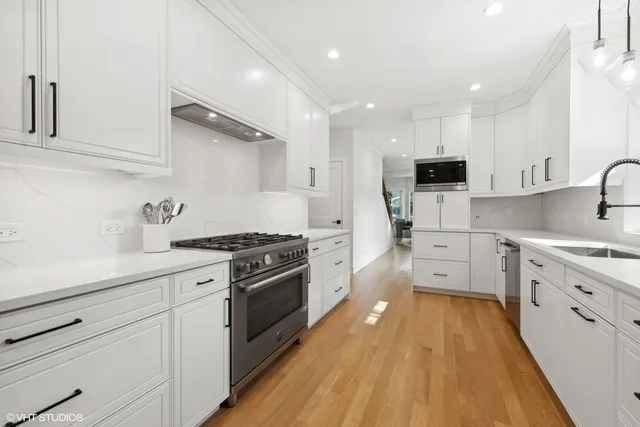 a view of a dining room with furniture and window