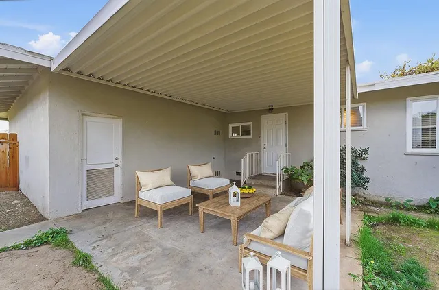a outdoor space with a patio