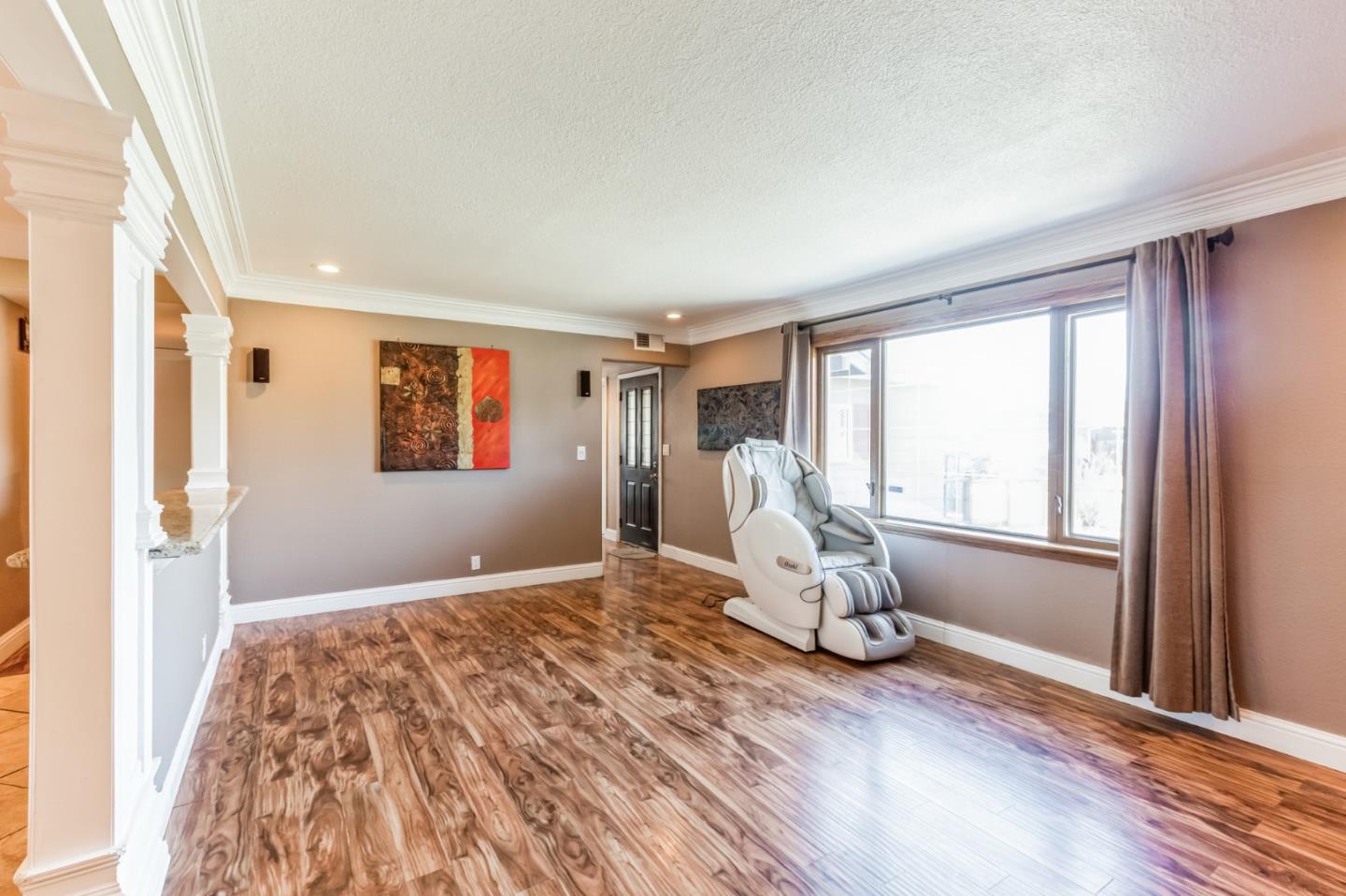 1430 Olympic Drive Milpitas, CA 95035 - Photo 6 of 21 a bedroom with a bed and wooden floor