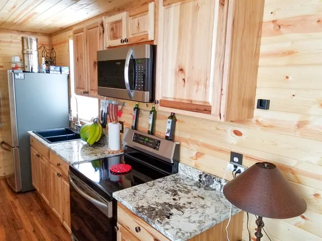 a living room with a couch and a flat screen tv
