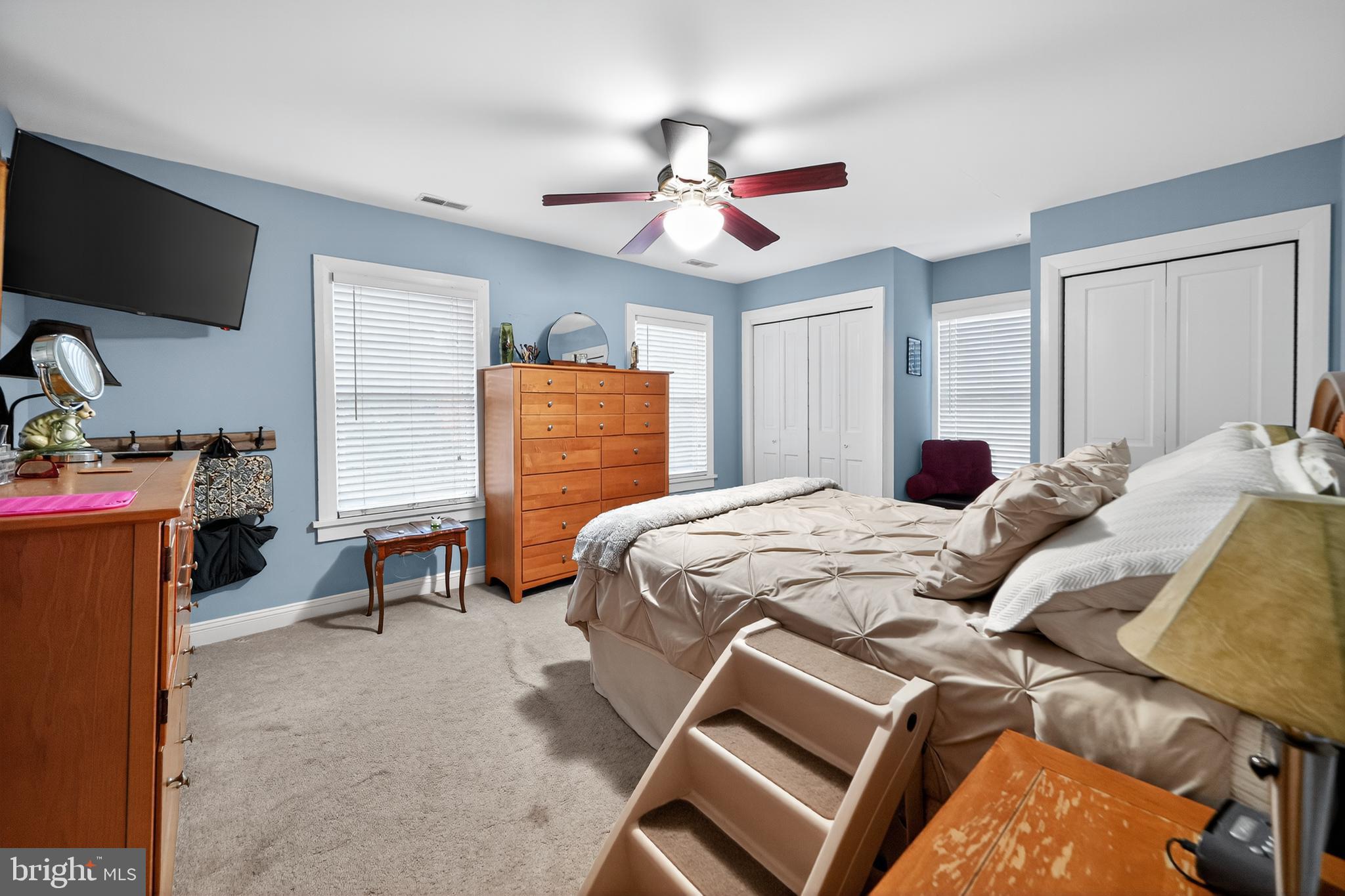 526 East Main Street Moorestown, NJ 08057 - Photo 21 of 49 a bedroom with a bed and a flat screen tv