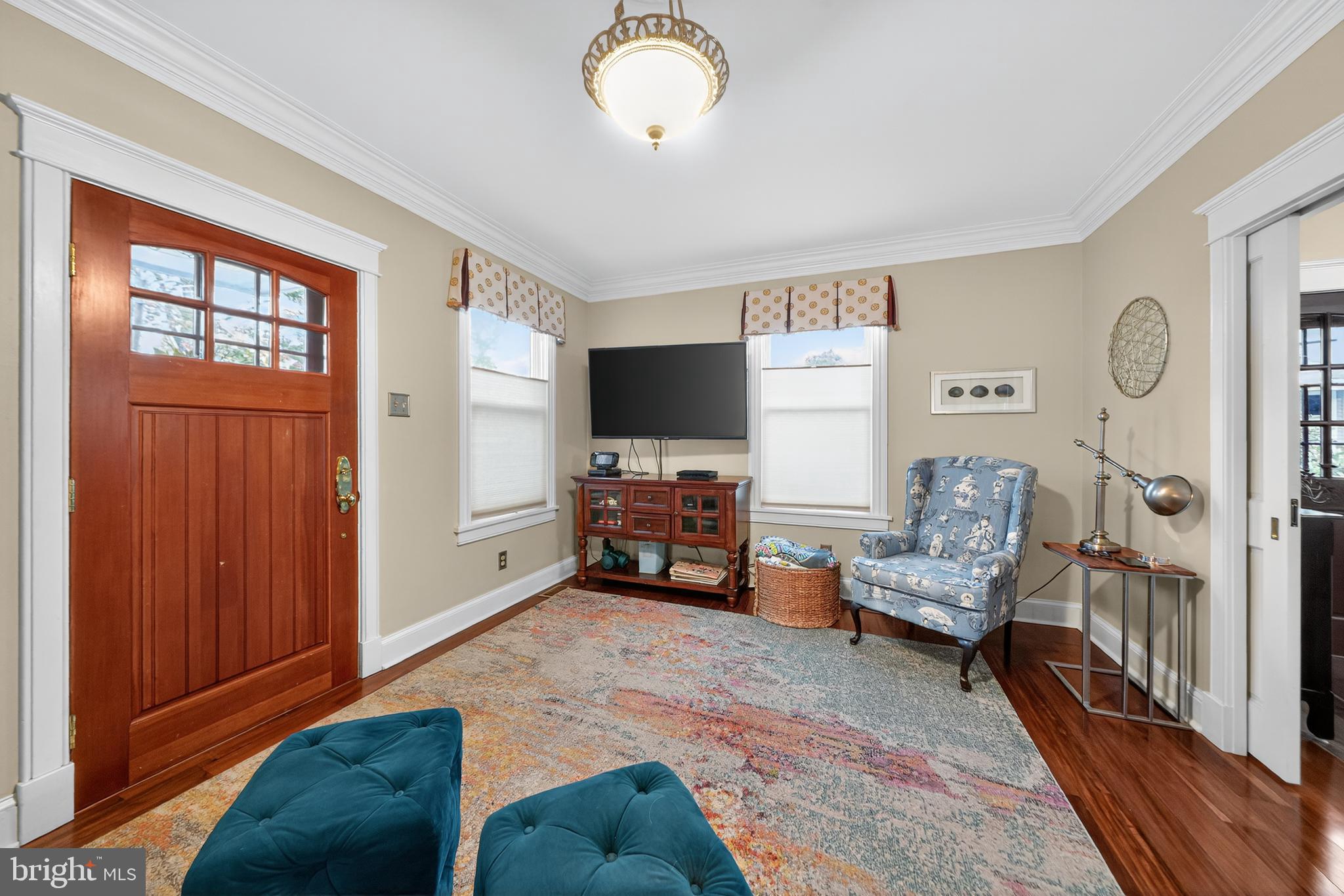 526 East Main Street Moorestown, NJ 08057 - Photo 5 of 49 a living room with furniture and a flat screen tv