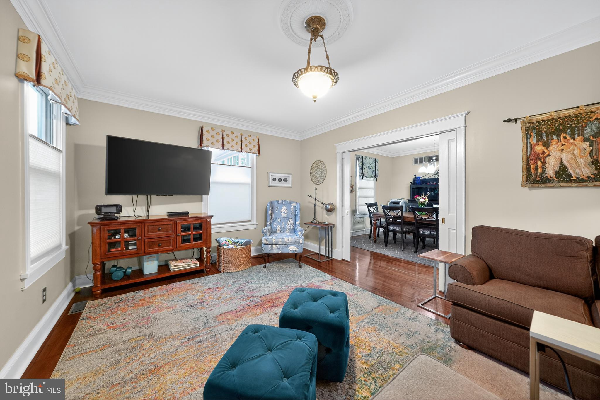 526 East Main Street Moorestown, NJ 08057 - Photo 6 of 49 a living room with furniture and a flat screen tv