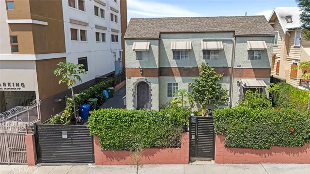 a front view of a house