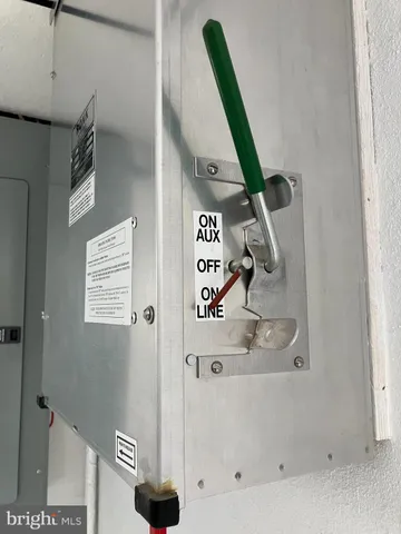 a swimming pool with trees in front of it