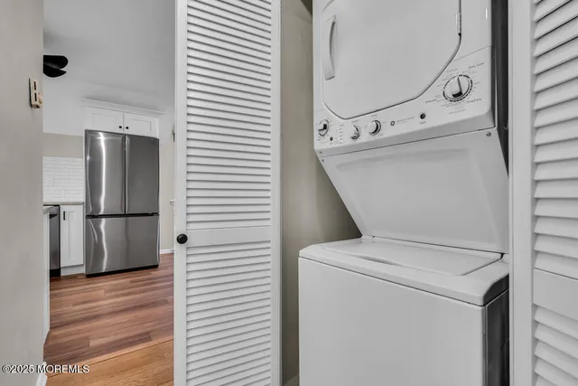 a view of a terrace with a garden