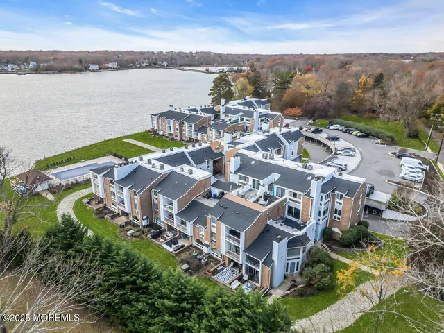 a view of a city with an ocean