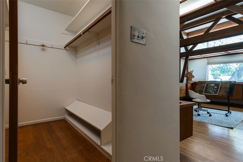 254 South Berkeley Avenue Pasadena, CA 91107 - Photo 19 of 40 a view of room with window and wooden floor