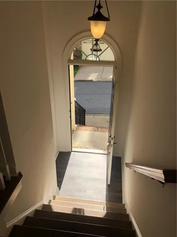 a view of dining room with furniture
