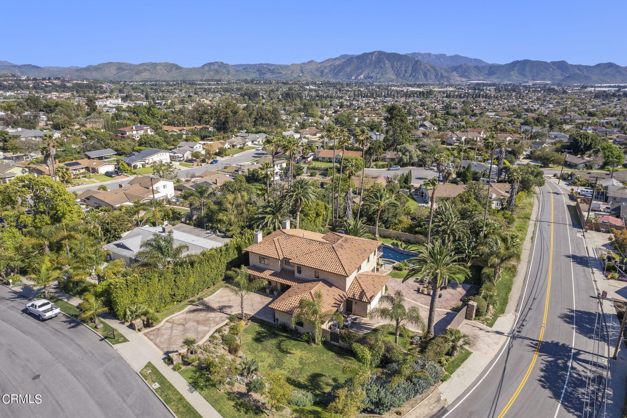 1006 Mesa Drive Camarillo, CA 93010 - Photo 69 of 74 an aerial view of residential house with outdoor space