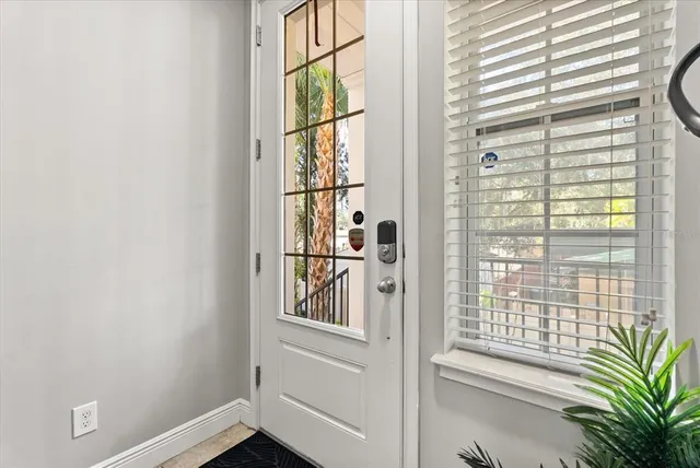 a view of front door