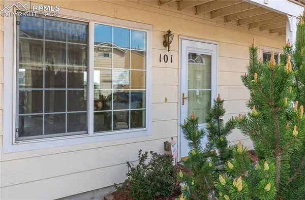 a view of front door