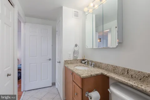 a sink and a mirror