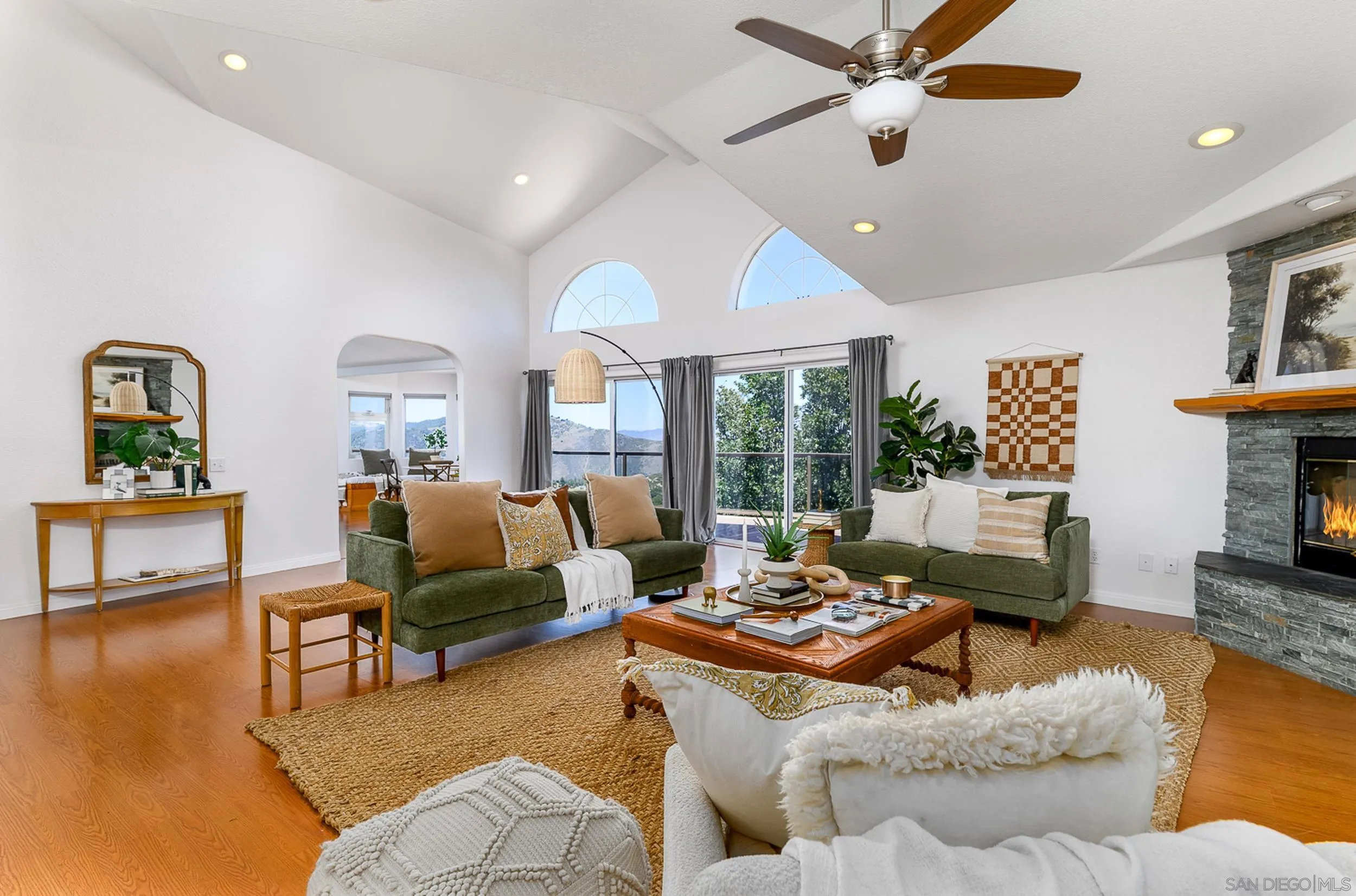 1577 Oak Land Road Julian, CA 92036 - Photo 5 of 73 Living Room with access to expansive deck and VIEWS, VIEWS, VIEWS!