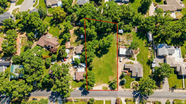 12397 South Relation Street East, Unit 1 Draper, UT 84020 - Photo 2 of 32 Aerial perspective of suburban area with property boundaries highlighted