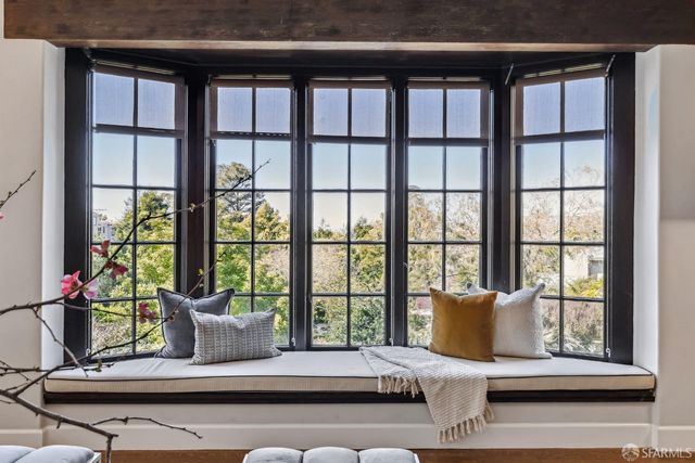 a room with furniture