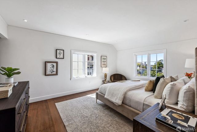 a view of a city with ocean view