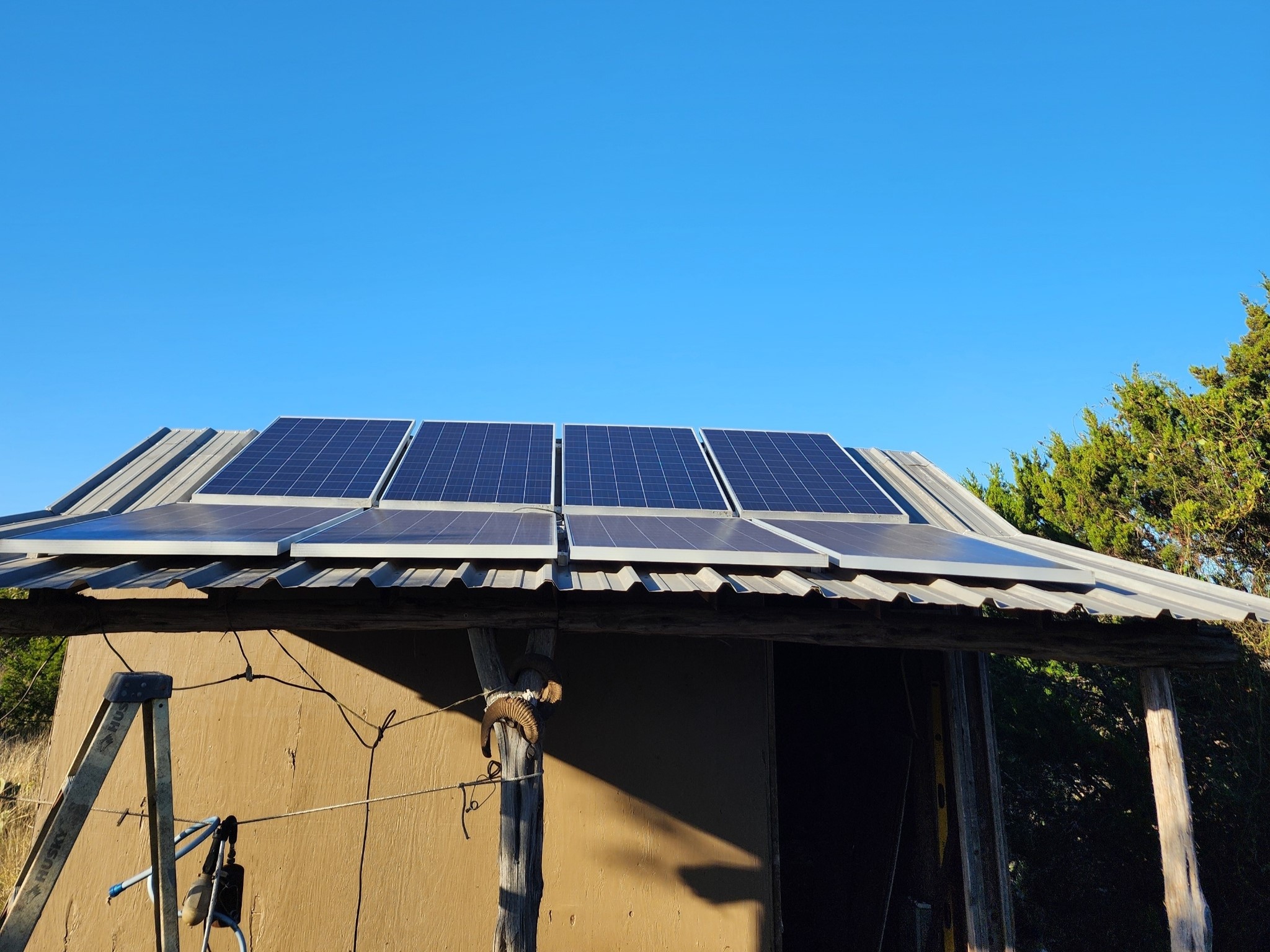 1332 Short Road Vanderpool, TX 78885 - Photo 40 of 44 a backyard of a house with wooden deck