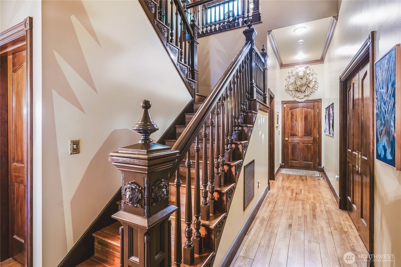 1656 Eagle Ridge Road Orcas Island, WA 98245 - Photo 25 of 40 a view of entryway and gallery with wooden floor
