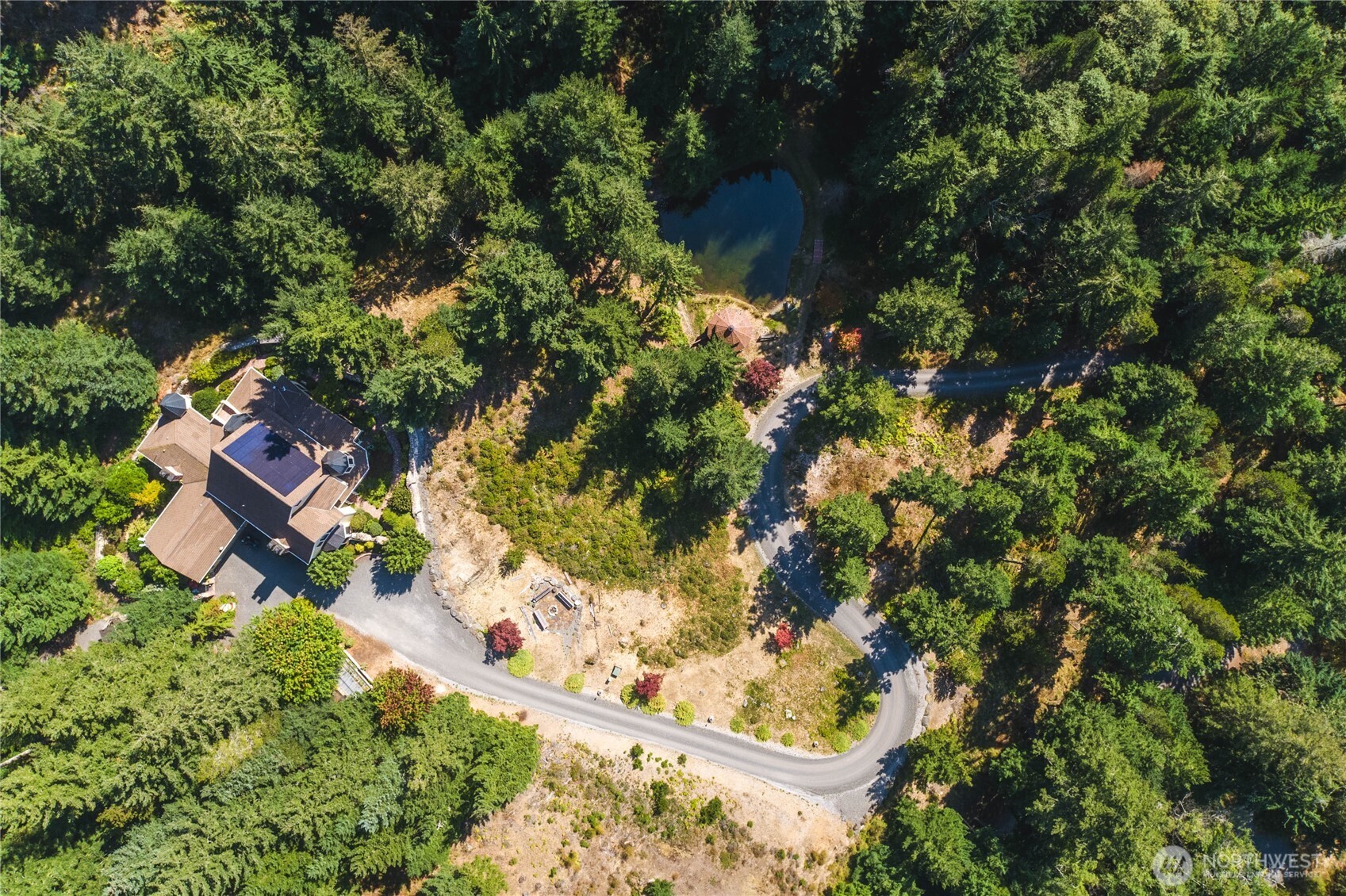 1656 Eagle Ridge Road Orcas Island, WA 98245 - Photo 37 of 40 an aerial view of a residential houses with yard