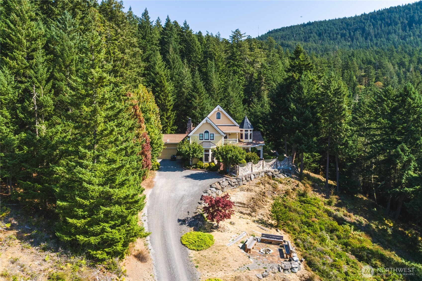 1656 Eagle Ridge Road Orcas Island, WA 98245 - Photo 39 of 40 a pathway of a house with a yard