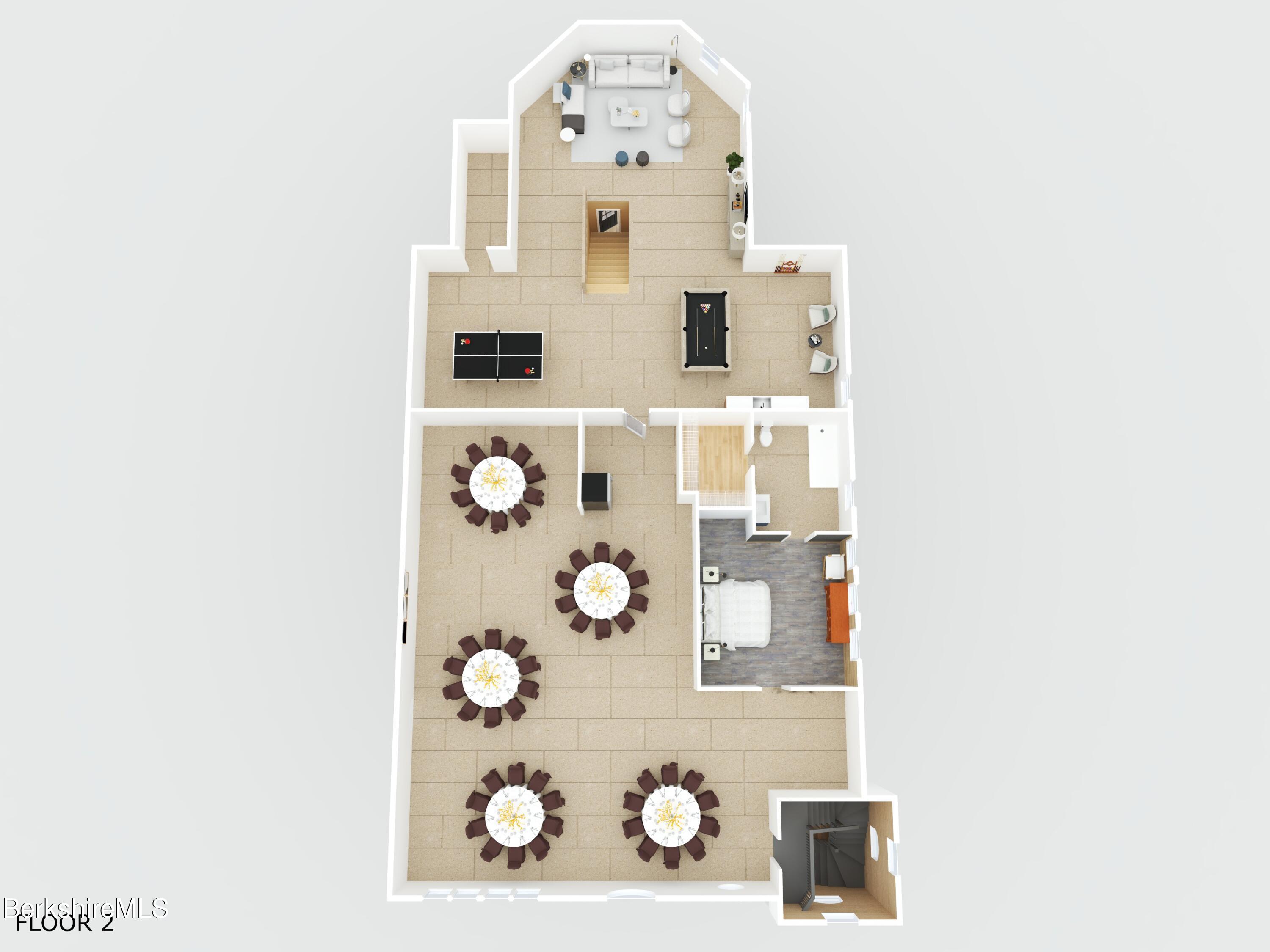 3310 Vt Route Pownal, VT 05261 - Photo 43 of 48 2nd Floor Illustrated staging