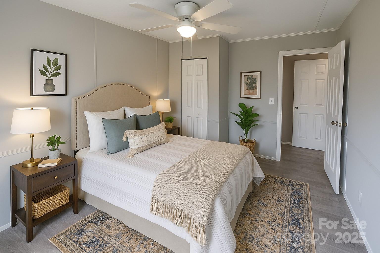 108 State Rd S-46-167 York, SC 29745 - Photo 18 of 19 a bedroom with bed and a chandelier