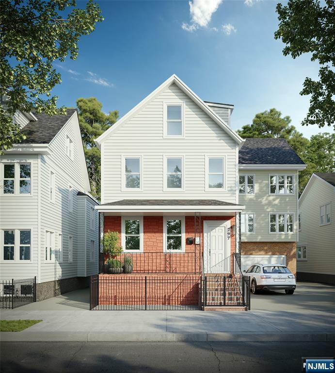 a view of multiple houses