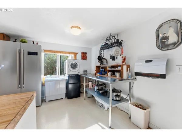 a room with storage and utility