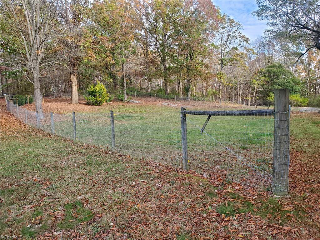 fenced in area