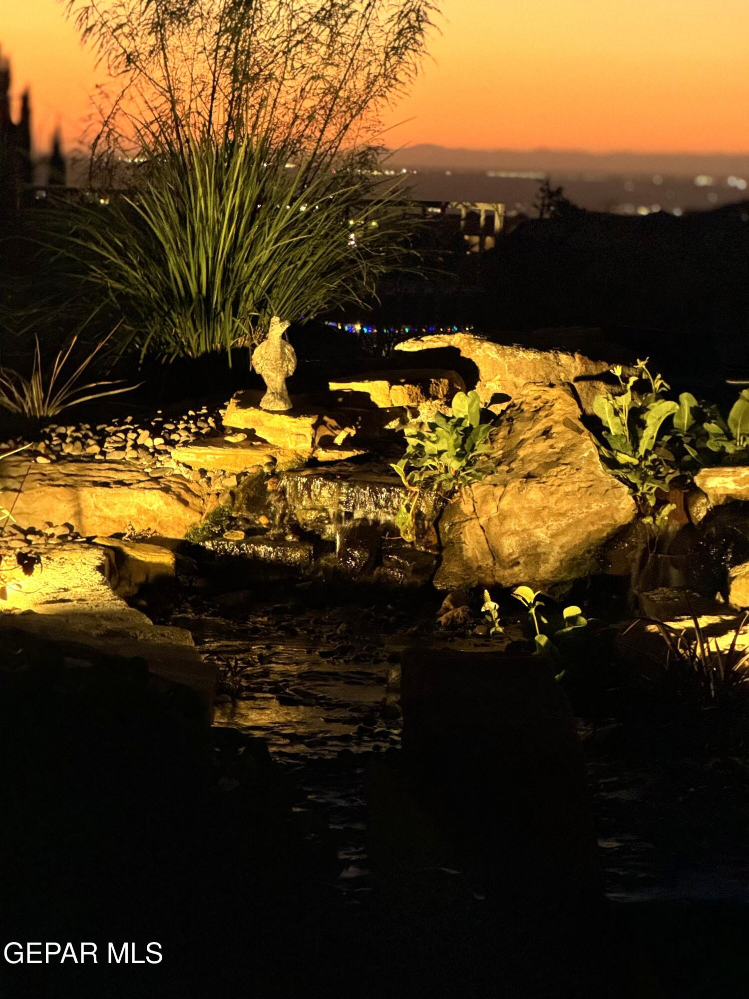 6320 Franklin Desert El Paso, TX 79912 - Photo 75 of 94 6320 Franklin Desert lighting on pond KG