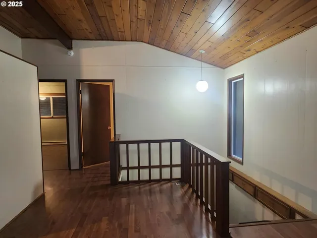 a view of a terrace with a lake view