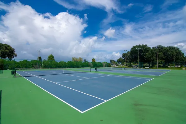 a view of a tennis court