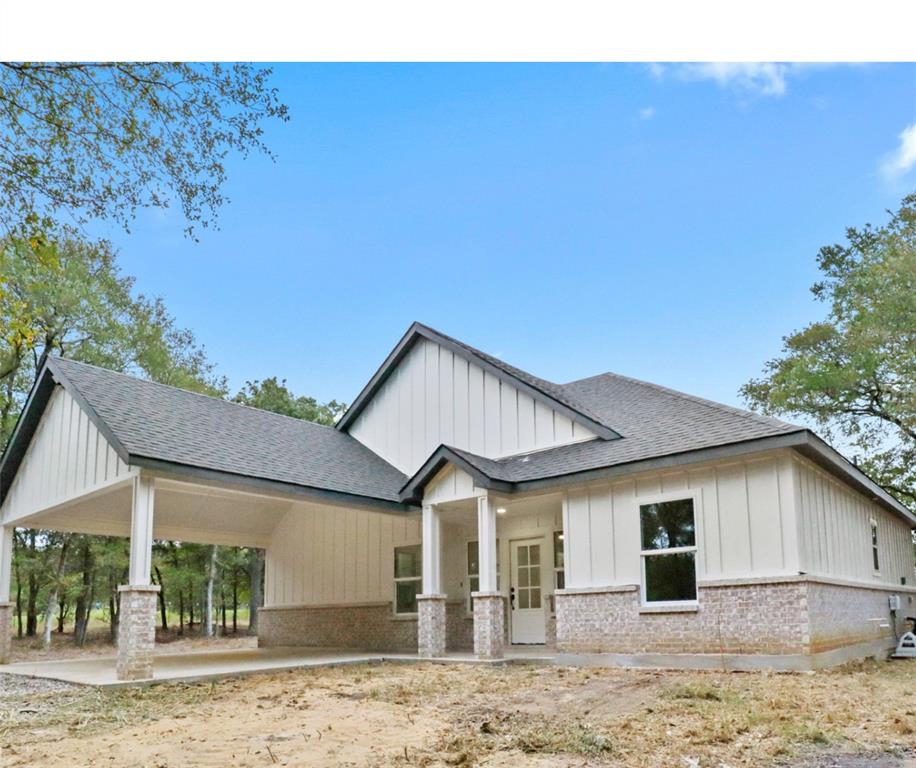 a front view of a house