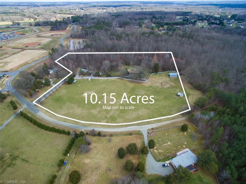 Approximately 7 acres are pasture and 3 acres are wooded.  To the right hand corner is the entrance to the Richardson-Taylor Greenway, a walking and hiking trail.